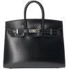 Hermès Birkin Sellier 25 Black Box Calf PHW