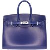 Hermès Birkin Sellier 25 Blue Sapphire Box Calf PHW