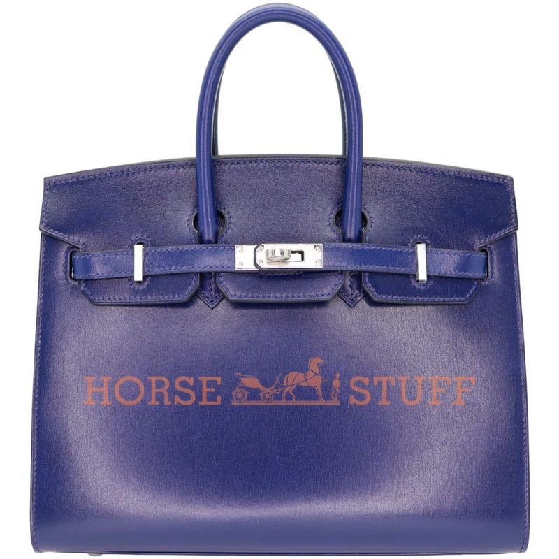 Hermès Birkin Sellier 25 Blue Sapphire Box Calf PHW