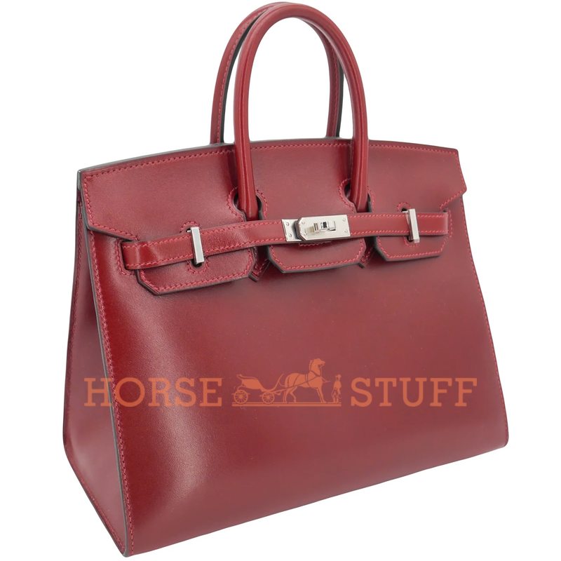 Hermès Birkin Sellier 25 Rouge H Box Calf PHW