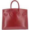 Hermès Birkin Sellier 25 Rouge H Box Calf PHW