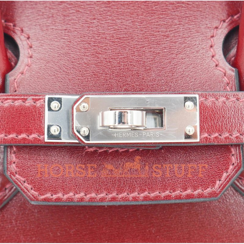 Hermès Birkin Sellier 25 Rouge H Box Calf PHW