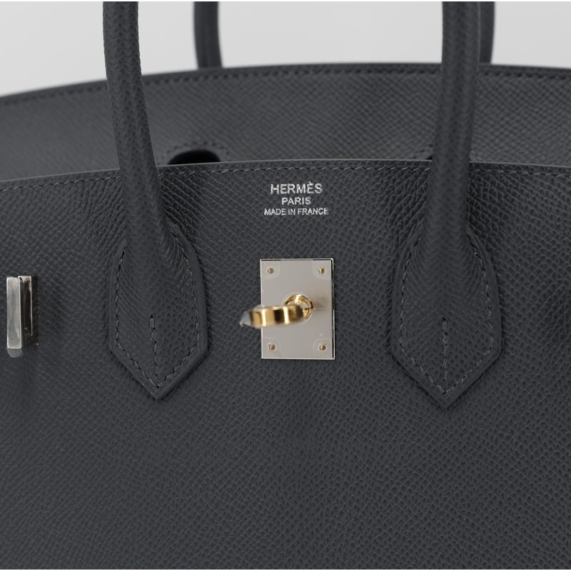 Hermès Birkin Sellier 25 Ardoise Epsom Electrum HW