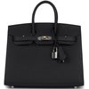 Hermès Birkin Sellier 25 Black Epsom Electrum HW