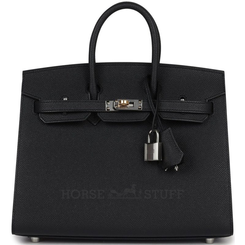 Hermès Birkin Sellier 25 Black Epsom Electrum HW