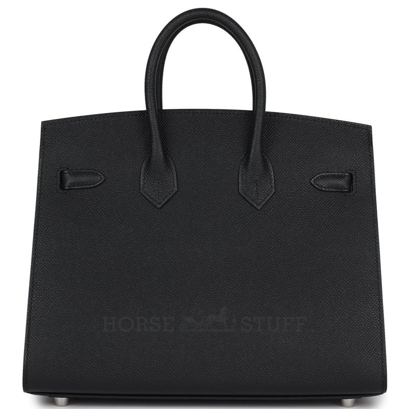 Hermès Birkin Sellier 25 Black Epsom Electrum HW