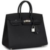 Hermès Birkin Sellier 25 Black Epsom Electrum HW