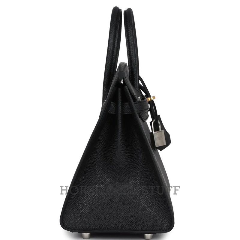 Hermès Birkin Sellier 25 Black Epsom Electrum HW