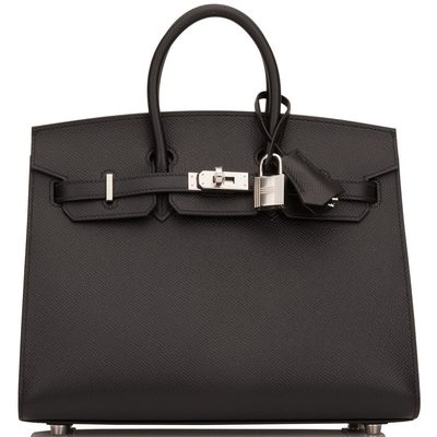 Hermès Birkin Sellier 25 Black Epsom PHW