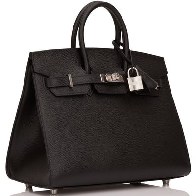 Hermès Birkin Sellier 25 Black Epsom PHW