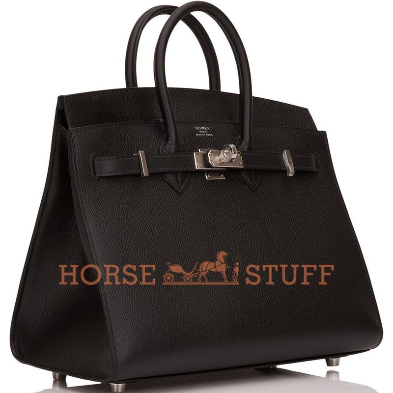 Hermès Birkin Sellier 25 Black Epsom PHW