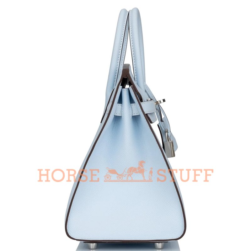 Hermès Birkin Sellier 25 Blue Brume Epsom PHW