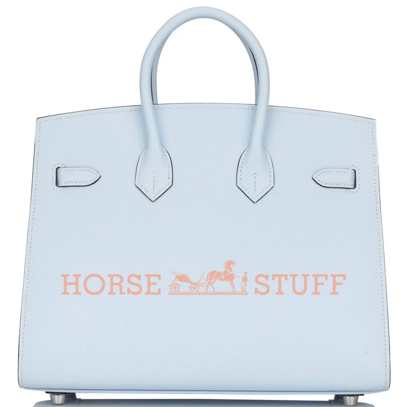 Hermès Birkin Sellier 25 Blue Brume Epsom PHW