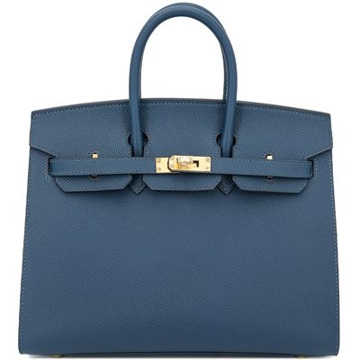 Hermès Birkin Sellier 25 Blue de Prusse Epsom GHW