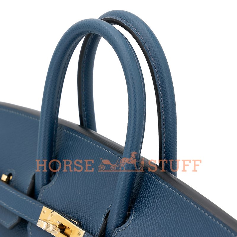 Hermès Birkin Sellier 25 Blue de Prusse Epsom GHW