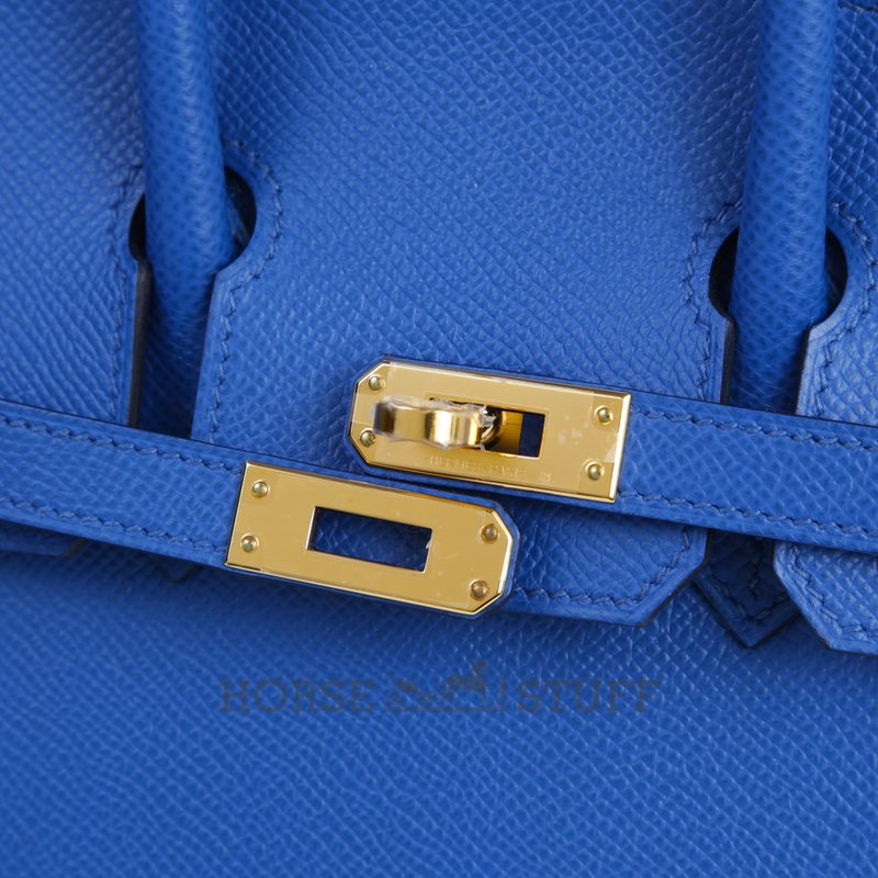Hermès Birkin Sellier 25 Blue France Epsom GHW