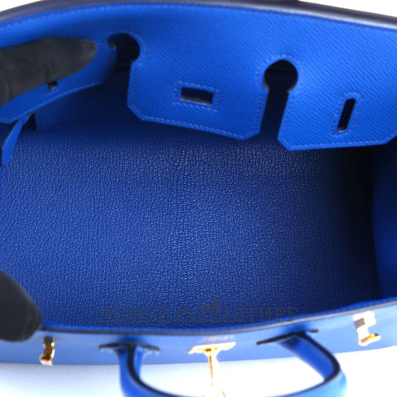 Hermès Birkin Sellier 25 Blue France Epsom GHW