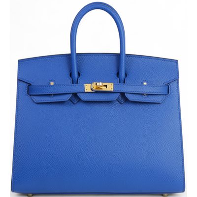 Hermès Birkin Sellier 25 Blue France Epsom GHW