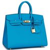 Hermès Birkin Sellier 25 Blue Frida Epsom GHW