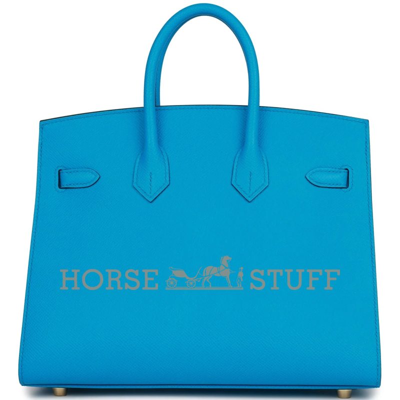 Hermès Birkin Sellier 25 Blue Frida Epsom GHW