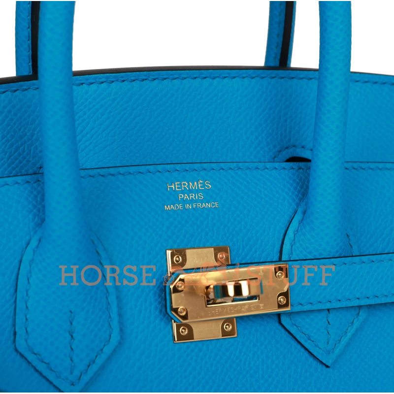 Hermès Birkin Sellier 25 Blue Frida Epsom GHW