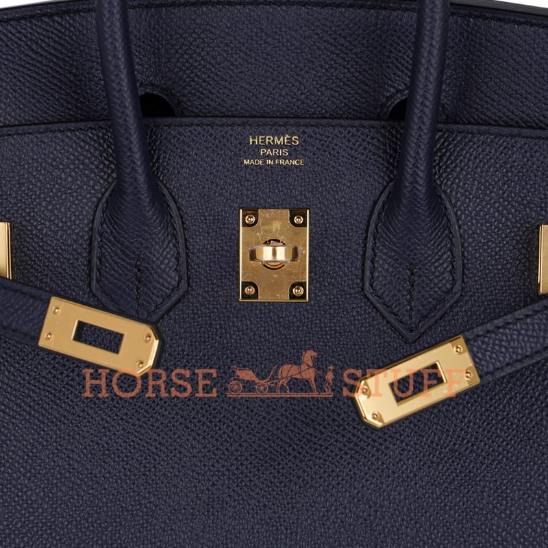 Hermès Birkin Sellier 25 Blue Indigo Epsom GHW