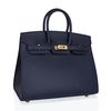 Hermès Birkin Sellier 25 Blue Indigo Epsom GHW