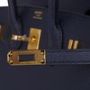 Hermès Birkin Sellier 25 Blue Indigo Epsom GHW