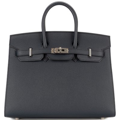 Hermès Birkin Sellier 25 Blue Indigo Epsom PHW