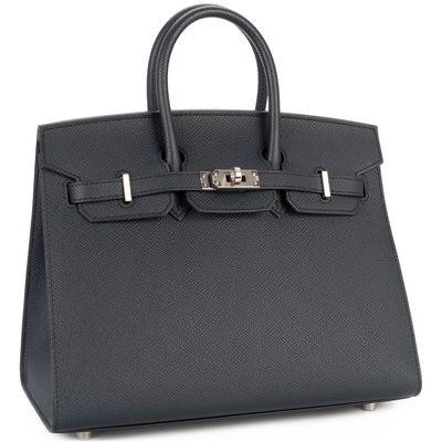 Hermès Birkin Sellier 25 Blue Indigo Epsom PHW