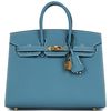 Hermès Birkin Sellier 25 Blue Jean Epsom GHW