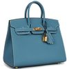 Hermès Birkin Sellier 25 Blue Jean Epsom GHW