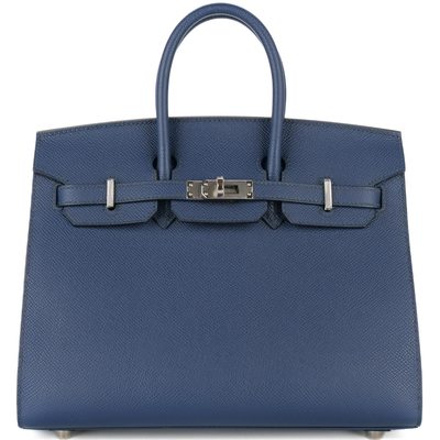 Hermès Birkin Sellier 25 Blue Navy Epsom PHW