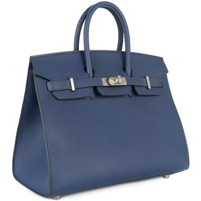 Hermès Birkin Sellier 25 Blue Navy Epsom PHW