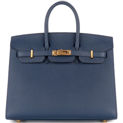 Hermès Birkin Sellier 25 Blue Sapphire Epsom GHW