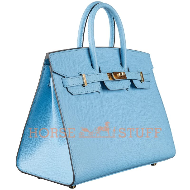 Hermès Birkin Sellier 25 Celeste Epsom GHW