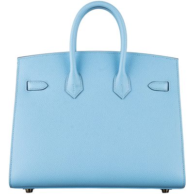 Hermès Birkin Sellier 25 Celeste Epsom GHW