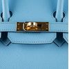 Hermès Birkin Sellier 25 Celeste Epsom GHW