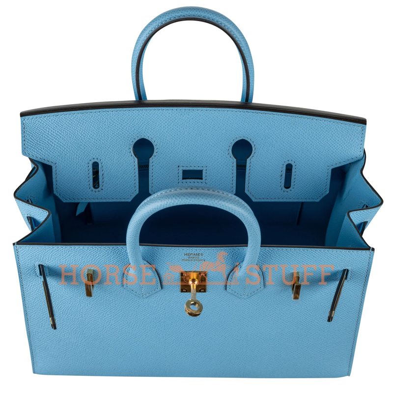 Hermès Birkin Sellier 25 Celeste Epsom GHW