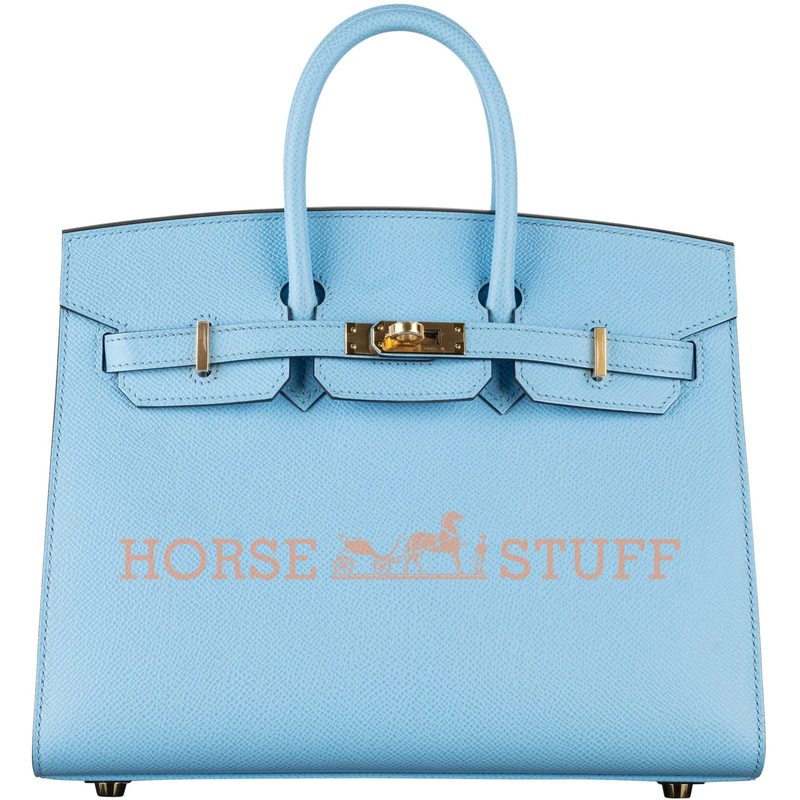 Hermès Birkin Sellier 25 Celeste Epsom GHW