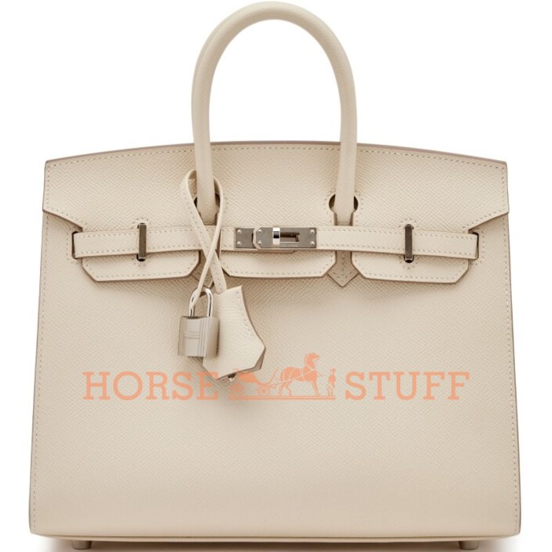 Hermès Birkin Sellier 25 Craie Epsom PHW