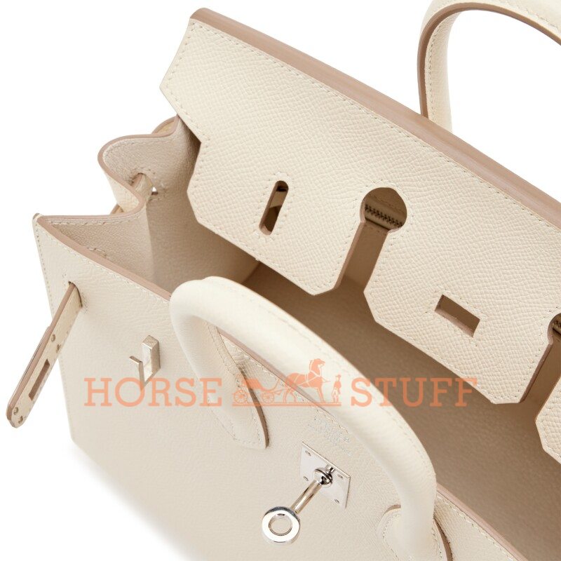 Hermès Birkin Sellier 25 Craie Epsom PHW