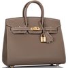 Hermès Birkin Sellier 25 Etoupe Epsom GHW