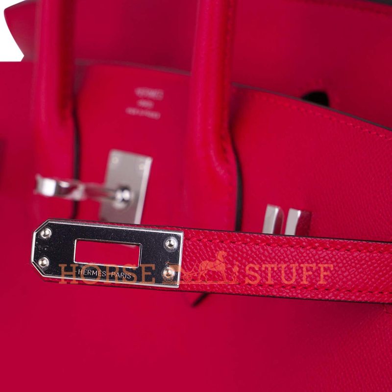 Hermès Birkin Sellier 25 Framboise Epsom PHW