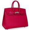 Hermès Birkin Sellier 25 Framboise Epsom PHW