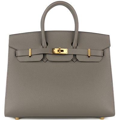Hermès Birkin Sellier 25 Gris Meyer Epsom GHW