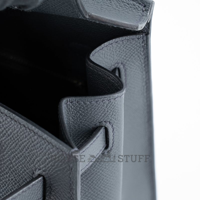 Hermès Birkin Sellier 25 Gris Misty Epsom Permabrass