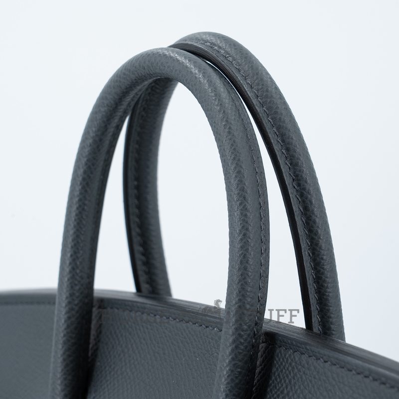 Hermès Birkin Sellier 25 Gris Misty Epsom Permabrass