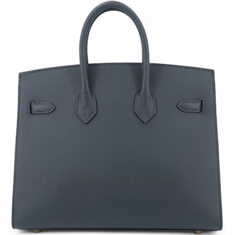 Hermès Birkin Sellier 25 Gris Misty Epsom Permabrass