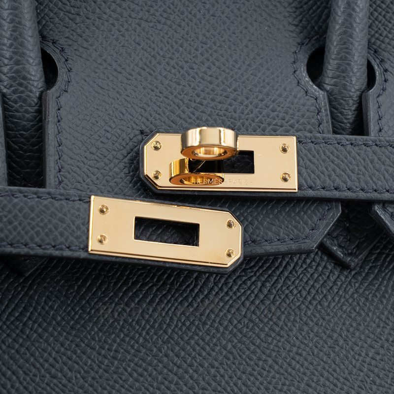 Hermès Birkin Sellier 25 Gris Misty Epsom Permabrass